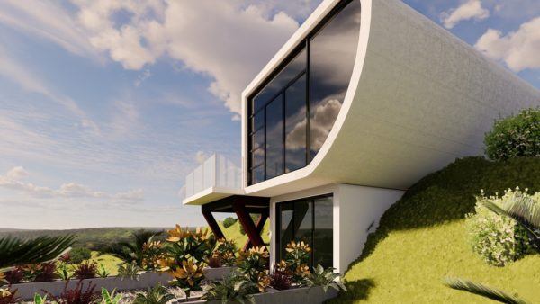 fachadas de casas modernas minimalistas de dos plantas